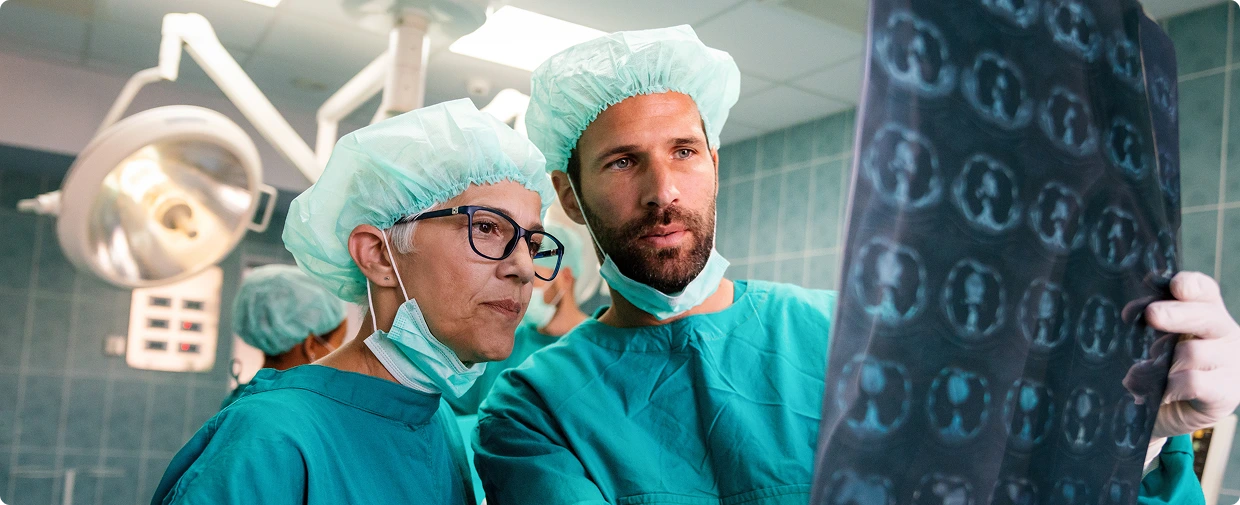 Surgeon in operating room